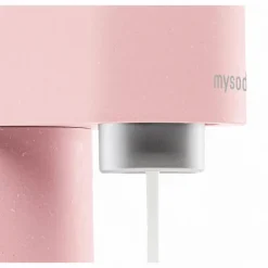 MySoda Woody sodavandsmaskine pink inkl. flaske + kulsyrepatron