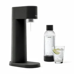 MySoda Woody sodavandsmaskine sort inkl. flaske + kulsyrepatron