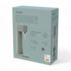 MySoda Woody sodavandsmaskine dueblå inkl. flaske + kulsyrepatron