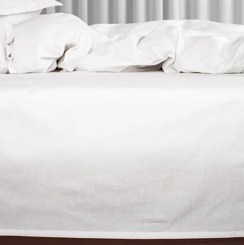 Night & Day Percale flad lagen hvid 240x260 cm