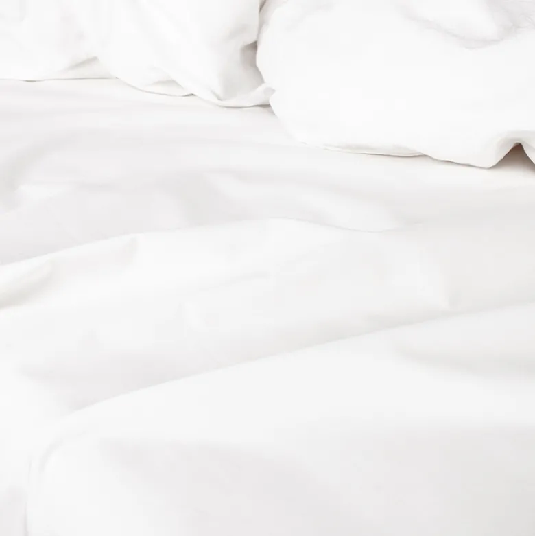 Night & Day Percale flad lagen hvid 240x260 cm