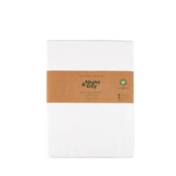 Night & Day Percale kuvertlagen hvid 90x200 xm