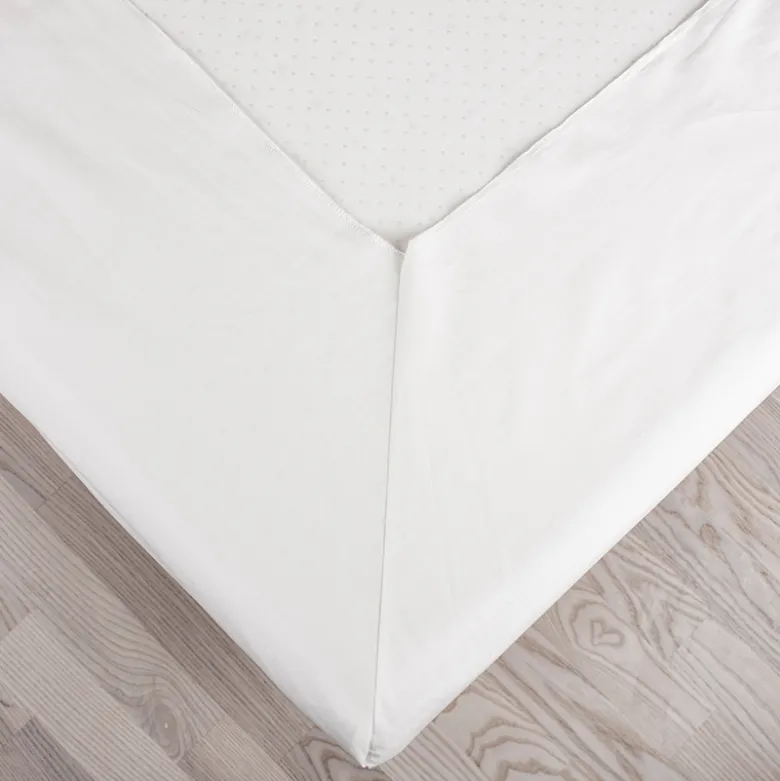Night & Day Percale kuvertlagen hvid 90x200 xm