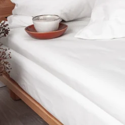 Night & Day Percale kuvertlagen hvid 90x200 xm
