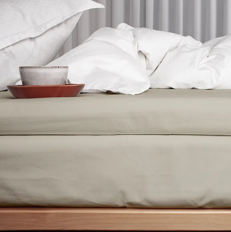 Night & Day Percale kuvertlagen sand 90x200 cm