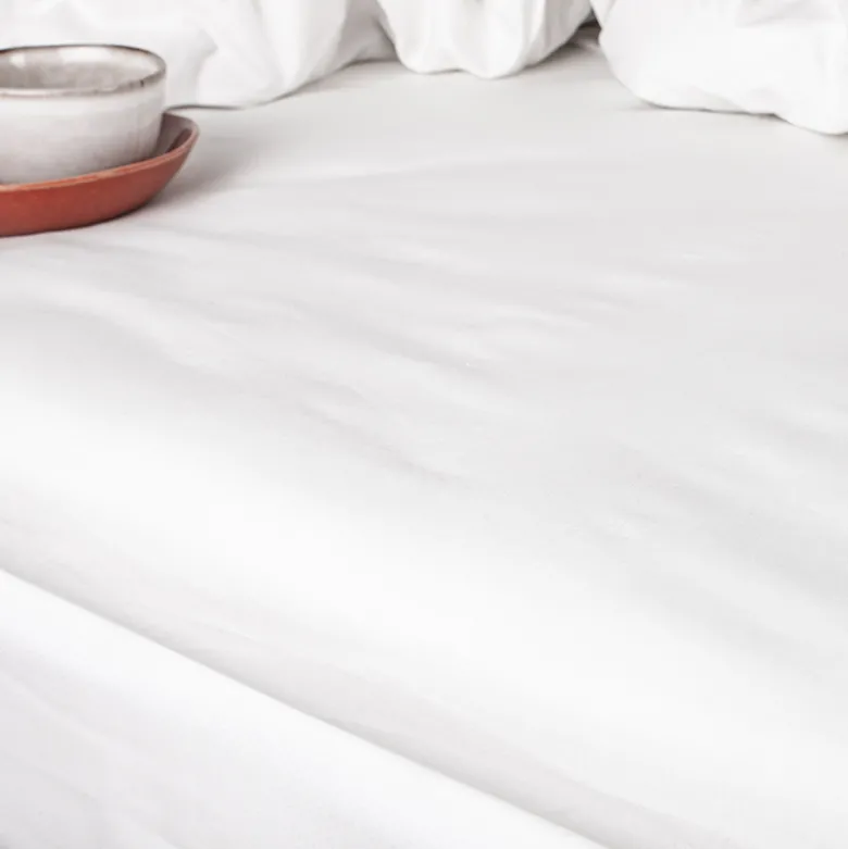 Night & Day Percale kuvertlagen hvid 180x200 cm