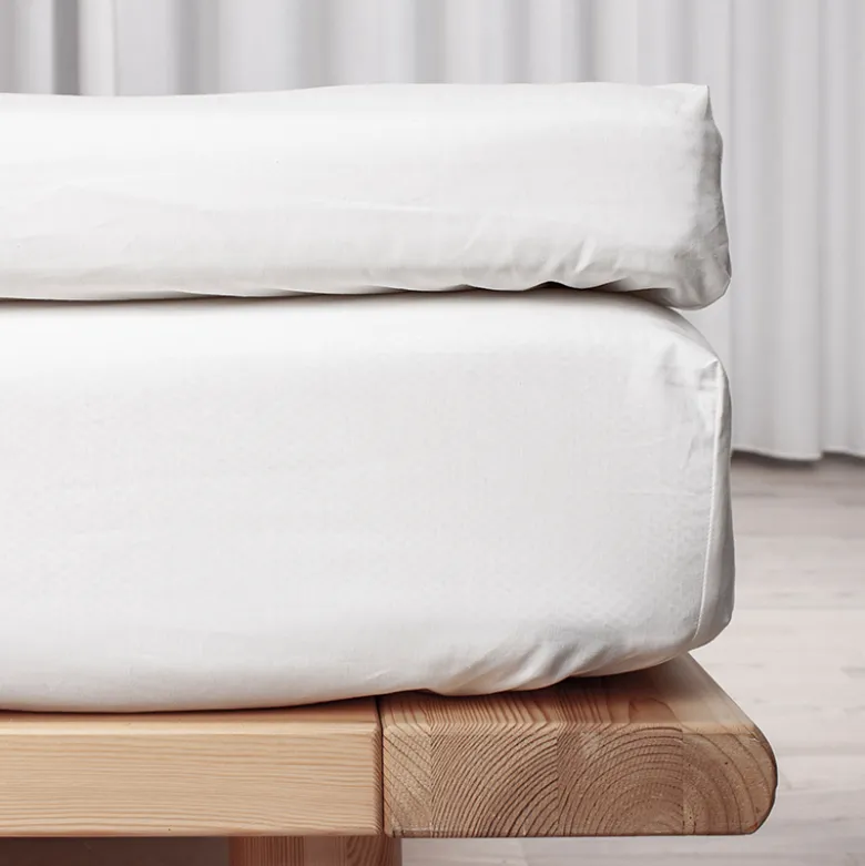Night & Day Percale kuvertlagen hvid 180x200 cm