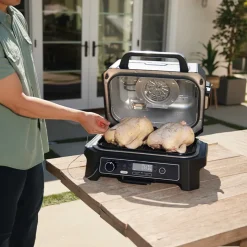 Ninja Woodfire Pro Connect XL OG850EUA elektrisk grill sort