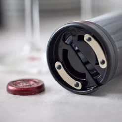 Nordic Sense elektrisk vinåbner genopladelig sort