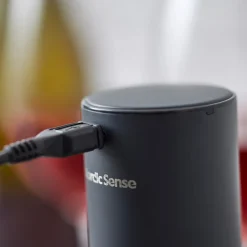 Nordic Sense elektrisk vinåbner genopladelig sort