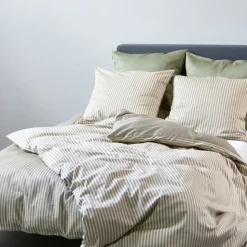 Nordisk Tekstil Dandy Uni sengesæt khaki 220x140 cm