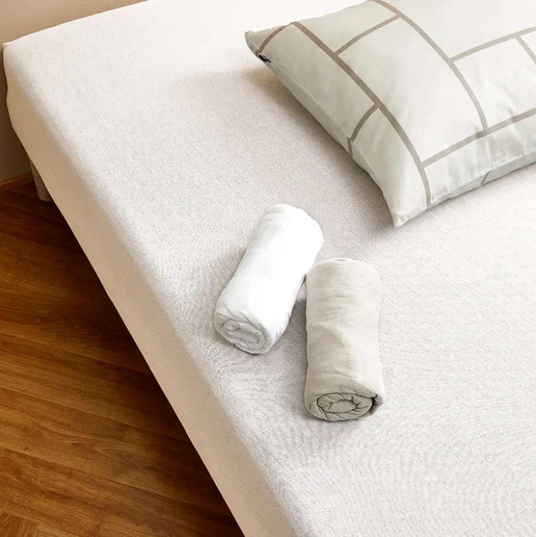 Nordisk Tekstil jersey boxlagen hvid 90x200x30 cm