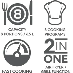 OBH Nordica Easy Fry & Grill XXL 2in1 airfryer