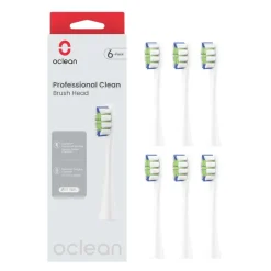 Oclean Professional Clean børstehoved hvid 6 stk.