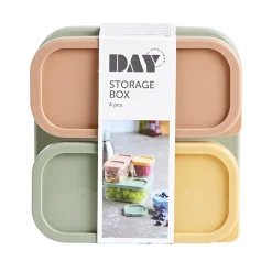 Opbevaringskasse plast 4 stk.
