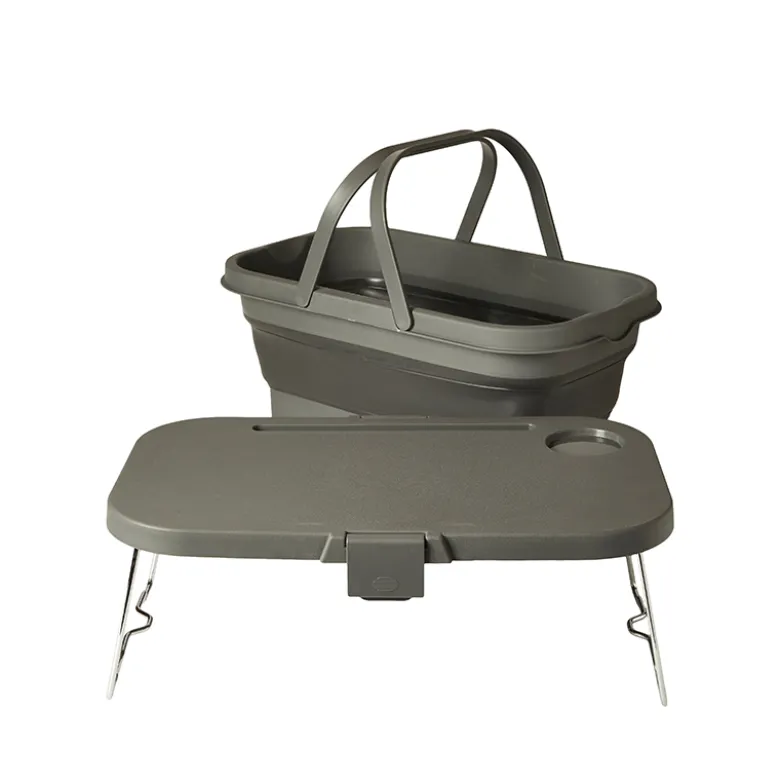 Picnickurv foldbar grå 45x28 cm