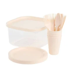 Picnicsæt 20 dele - assorterede farver