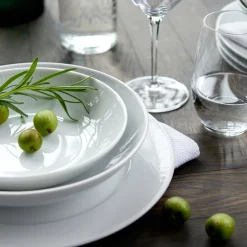 Pillivuyt Eventail flad frokosttallerken hvid Ø 22 cm