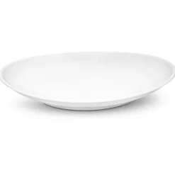 Pillivuyt Plisse oval steaktallerken stor 29,5 cm