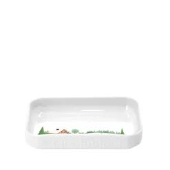 Pillivuyt Vinter fad hvid 18 x 12 cm