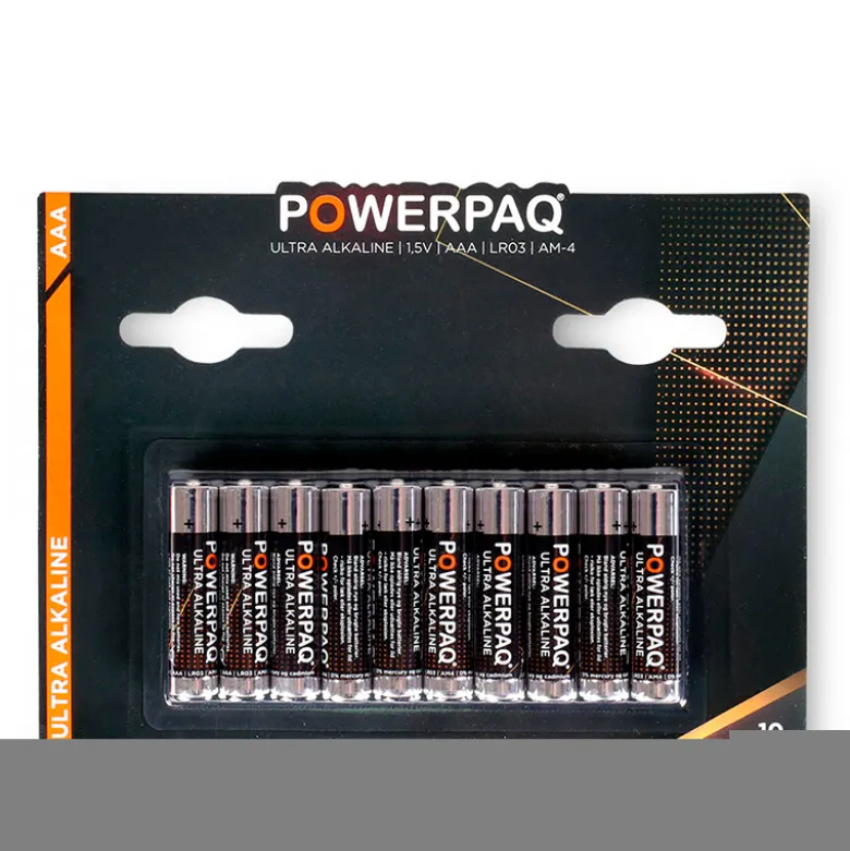 Powerpaq Alkaline LR03 AAA-batteri 10 stk.