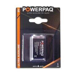 Powerpaq Alkaline 6LR61 batteri 9V