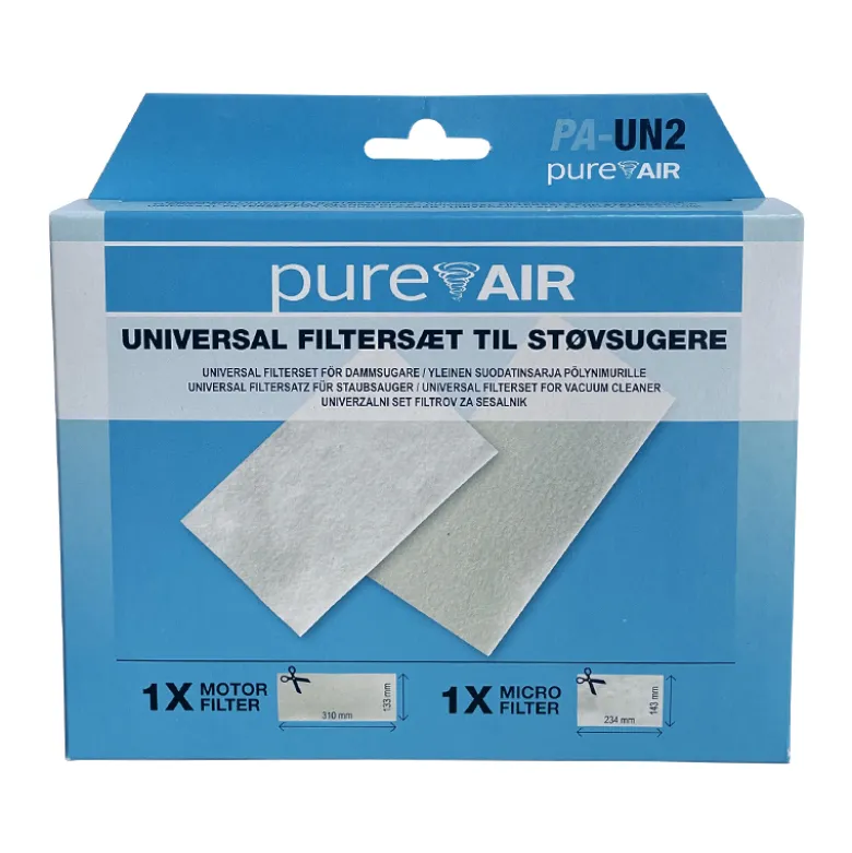 Pureair Universal filtersæt til støvsugere PA-UN2 2 stk.