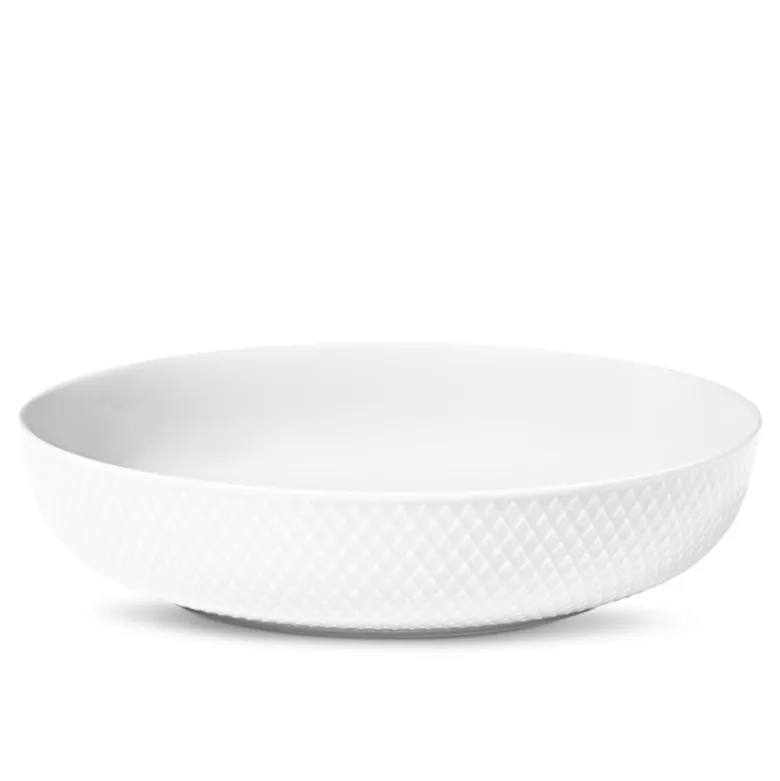 Rhombe serveringsskål hvid Ø 28 cm