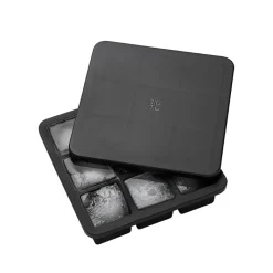 RIG-TIG Freeze-it isterningbakke sort med låg 19x19x5 cm