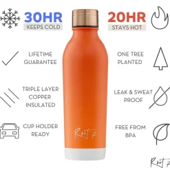 Root7 One Bottle orange split termoflaske 500 ml