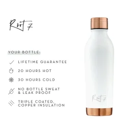 Root7 One Bottle VIP termoflaske hvid 500 ml