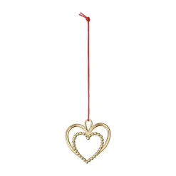 Rosendahl Karen Blixens Jul Perle hjerte forgyldt H 6,5 cm