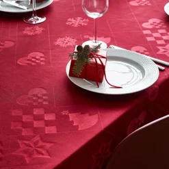 Rosendahl Natale Damask juledug rød 150x270 cm