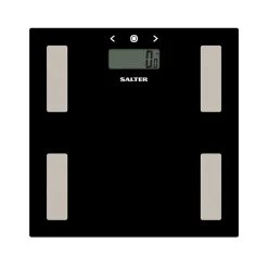 Salter badevægt med kropsanalyse max 180 kg sort