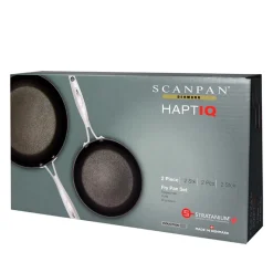 Scanpan HaptIQ stegepande stål sæt Ø 20 & Ø 28 cm 2 stk.