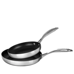Scanpan HaptIQ stegepande stål sæt Ø 20 & Ø 28 cm 2 stk.