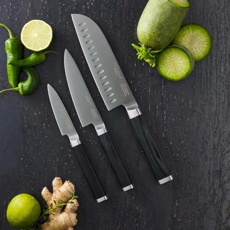 Scanpan Maitre D' urtekniv sort pakkatræ 12,5 cm