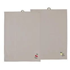 Södahl Bistro viskestykke kirsebær/citron 70x50 cm 2 stk.