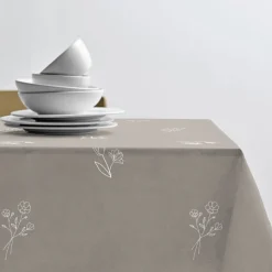 Södahl Charm dug sand/hvid 140x270 cm