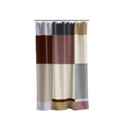 Södahl Colour Block badeforhæng rosewood 180x200 cm