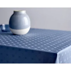 Södahl Damask Squares dug china blue 140x320 cm