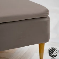 Södahl Organic Calm kuvertlagen taupe 90x200x8 cm