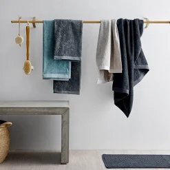 Södahl Organic Comfort håndklæde sort 50x100 cm