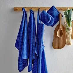 Södahl Organic Line forklæde royal blue 70x91 cm