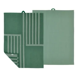 Södahl Reflection viskestykke pine green 70x50 cm 2 stk