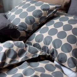 Södahl sengetøj bubbles taupe 140x220 cm