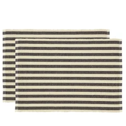 Södahl Statement Stripe dækkeserviet ash 2 stk. 33x48 cm