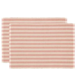Södahl Statement Stripe dækkeserviet rose 2 stk. 33x48 cm