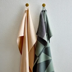 Södahl Twist viskestykke grøn/beige 70x50 cm 2 stk