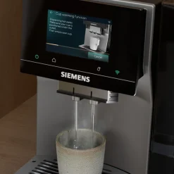 Siemens EQ700 TP725ET7 iAroma fuldautomatisk kaffemaskine inox sølv metallic